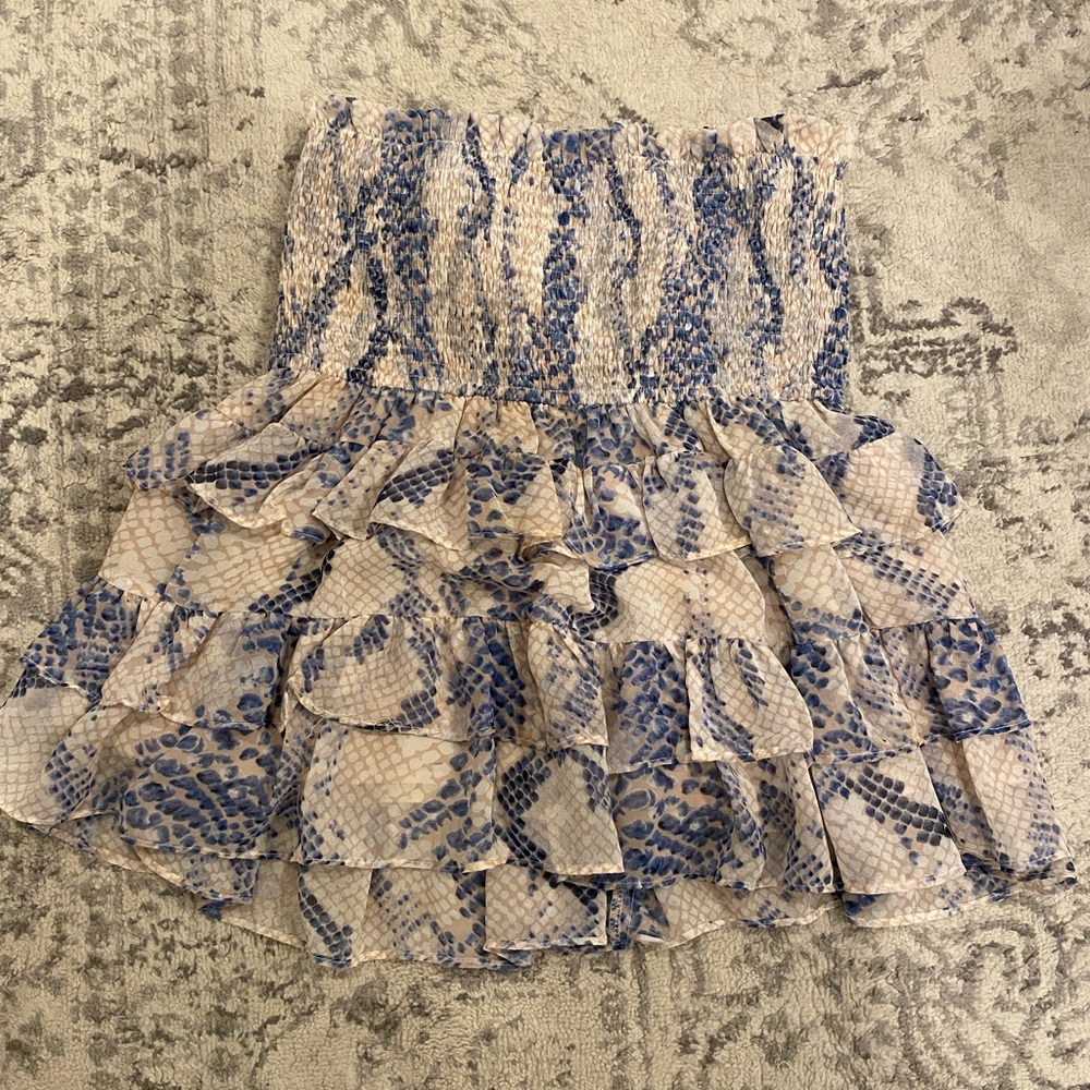 Snakeprint skirt/top